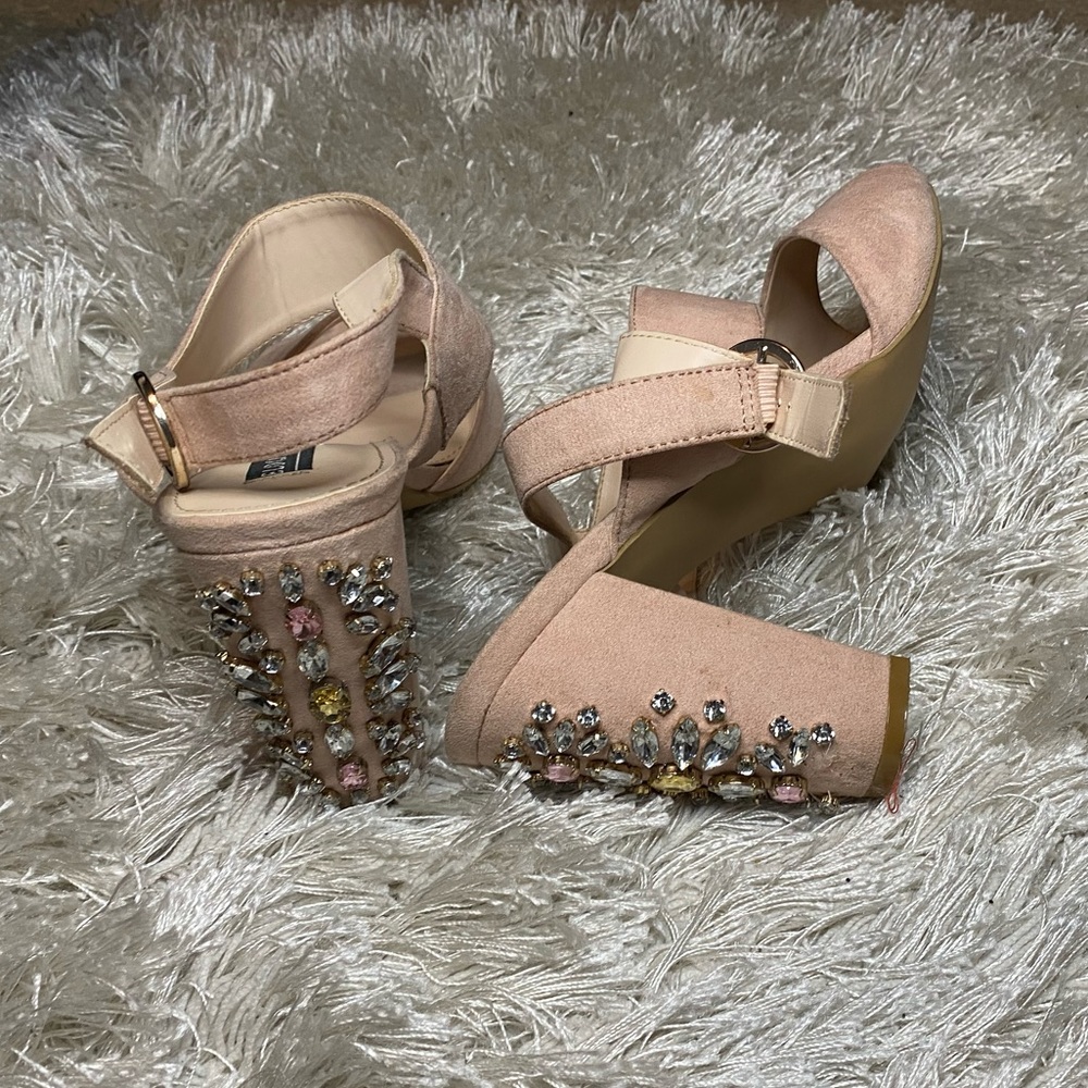 Suede Soft Pink Heels